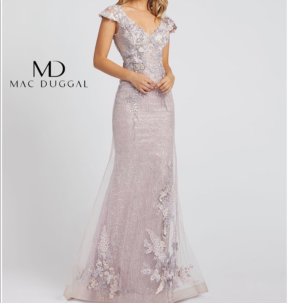 Mac Duggal mother of the bride evening dress